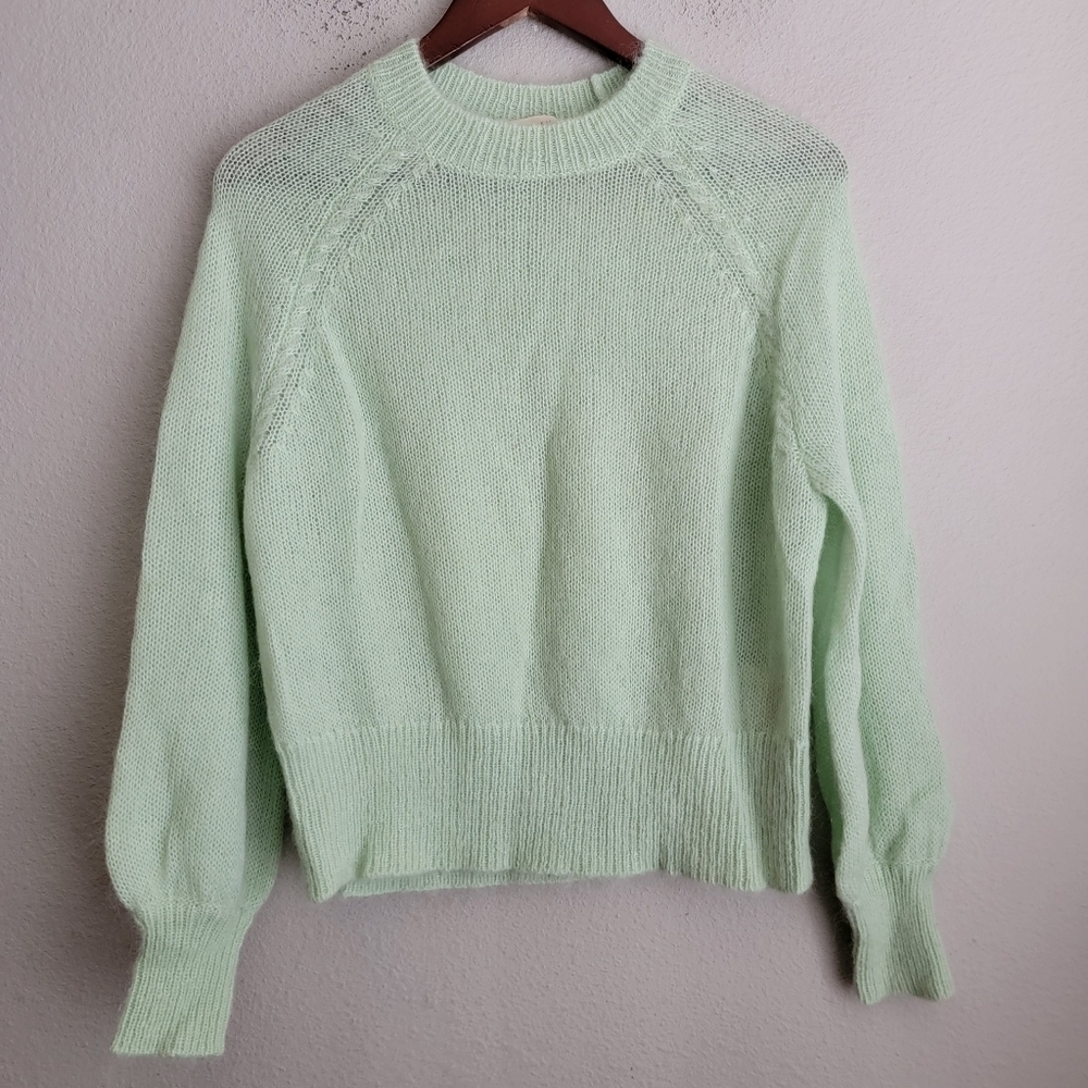 Sezane Alberto Jumper in Pastel Green size S - Picture 3 of 7